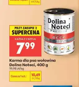 Biedronka Karma dla psa Dolina Noteci Premium bogata w wołowinę oferta