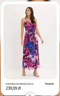 BonPrix Sukienka na ramiączkach Bonprix oferta