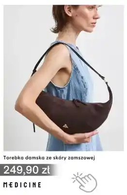 Torebka damska ze skóry zamszowej Medicine