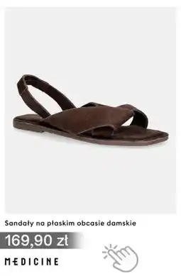 Medicine Sandały na płaskim obcasie damskie Medicine oferta