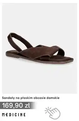 Sandały na płaskim obcasie damskie Medicine