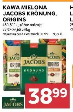 Stokrotka Kawa mielona Jacobs Krönung, Origins oferta