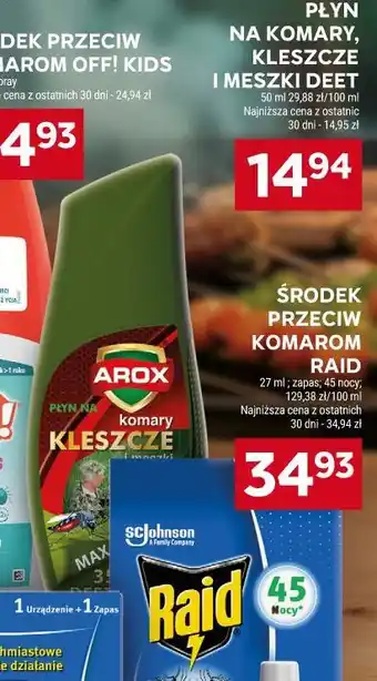 Stokrotka Płyn na komary, kleszcze i meszki DEET Arox oferta