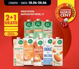 Biedronka Wszystkie napoje Go Vege oferta