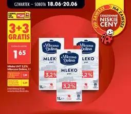 Biedronka Mleko UHT 3,2% Mleczna Dolina oferta