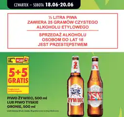 Biedronka Piwo Żywiec, 500 ml lub piwo Tyskie Gronie oferta