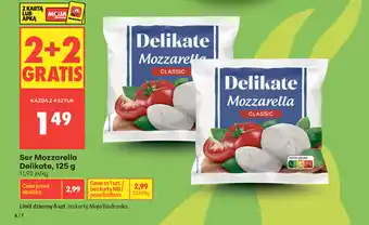Biedronka Ser Mozzarella Delikate oferta