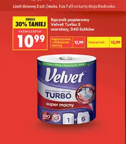 Biedronka Ręcznik papierowy Velvet Turbo oferta