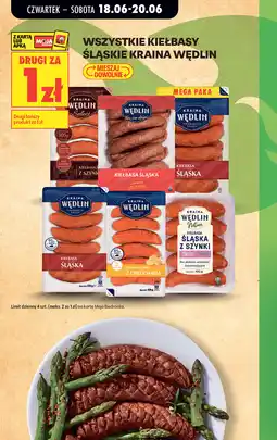 Biedronka Wszystkie kiełbasy śląskie Kraina Wędlin oferta