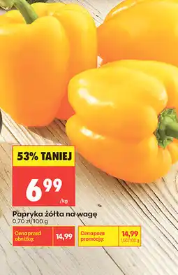 Biedronka Papryka żółta na wagę oferta