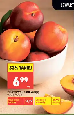 Biedronka Nektarynka na wagę oferta