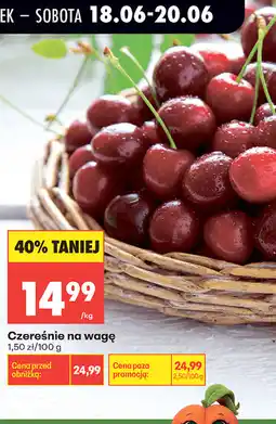 Biedronka Czereśnie na wagę oferta