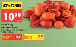 Biedronka Pomidory papryczkowe: czerwone, pomarańczowe oferta