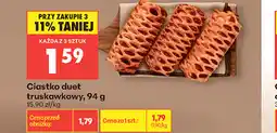 Biedronka Ciastko duet truskawkowy oferta