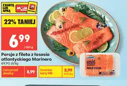Biedronka Porcje z fileta z łososia atlantyckiego Marinero oferta