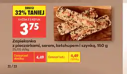 Biedronka Zapiekanka z pieczarkami, serem, ketchupem i szynką oferta