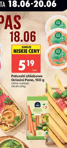 Biedronka Paluszki chlebowe Grissini Pano oferta