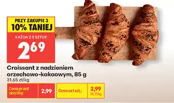 Biedronka Croissant z nadzieniem orzechowo-kakaowym oferta