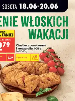Biedronka Ciastko z pomidorami i mozzarellą oferta