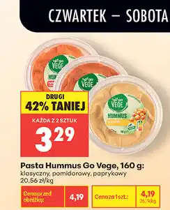 Biedronka Pasta Hummus Go Vege oferta