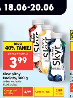 Biedronka Skyr pitny Łaciaty oferta