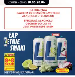 Biedronka Wszystkie piwa 0% Lech Free w puszkach oferta