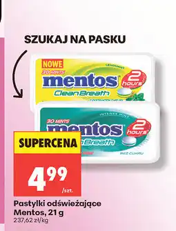 Biedronka Pastylki odświeżające Mentos oferta