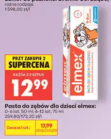 Biedronka Pasta do zębów dla dzieci elmex oferta