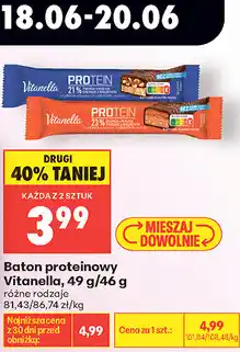 Biedronka Baton proteinowy Vitanella oferta