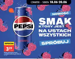 Biedronka Napój gazowany Pepsi o smaku malinowym oferta