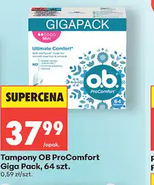Biedronka Tampony OB ProComfort Giga Pack, 64 szt oferta