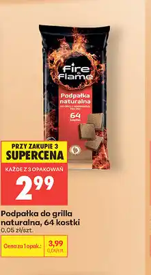 Biedronka Podpałka do grilla naturalna, 64 kostki oferta