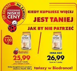 Biedronka Sinlac bezglutenowy produkt zbożowy Nestlé oferta
