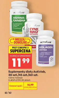Biedronka Suplementy diety Activlab, 30 szt./45 szt./60 szt oferta