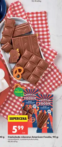 Biedronka Czekolada mleczna American Foodie oferta