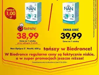 Biedronka Nan Optipro Nestlé oferta