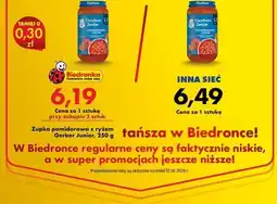 Biedronka Zupka pomidorowa z ryżem Gerber Junior oferta