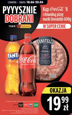 Biedronka Coca-Cola + dowonla pizza marki Donatello oferta