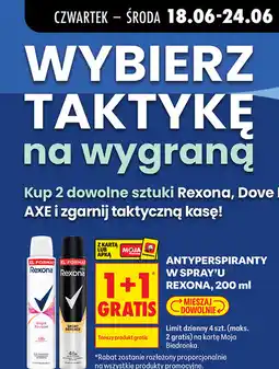 Biedronka Antyperspiranty w spray'u Rexona oferta