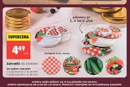 Biedronka Zakrętki do słoików oferta
