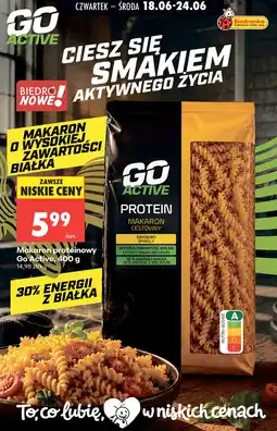 Biedronka Makaron proteinowy Go Active oferta