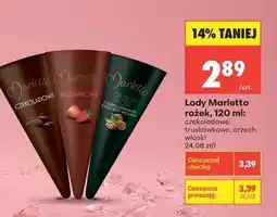 Biedronka Lody Marletto rożek 120 ml oferta