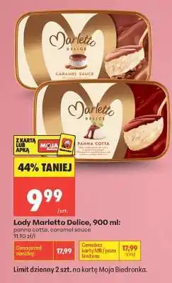 Biedronka Lody Marletto Delice, 900 ml oferta