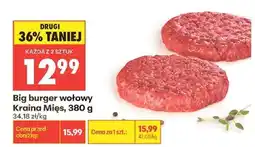 Biedronka Big burger wołowy Kraina Mięs, 380 g oferta