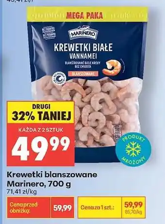 Biedronka Krewetki blanszowane Marinero, 700 g oferta