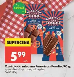 Biedronka Czekolada mleczna American Foodie, 90 g oferta