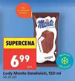 Biedronka Lody Monte Sandwich, 120 ml oferta