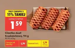 Biedronka Ciastko duet truskawkowy 94 g oferta