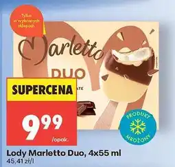 Biedronka Lody Marletto Duo, 4x55 ml oferta