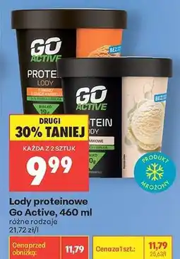 Biedronka Lody proteinowe Go Active, 460 ml oferta